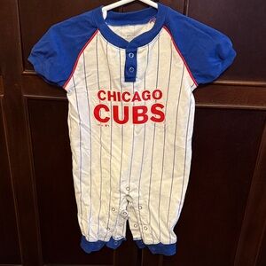 MLB Chicago Cubs Blue and White Kids One Piece